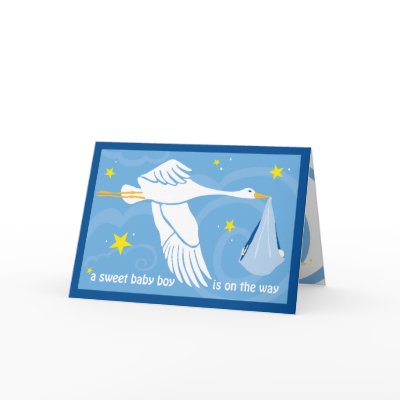 Baby Shower Invite - Baby Boy Greeting Card by maboles