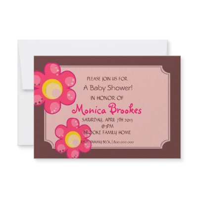 Baby Shower Invite | Baby Flowers |br by PaperMintStudios
