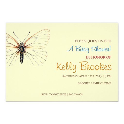 Baby Shower Invite | Butterfly