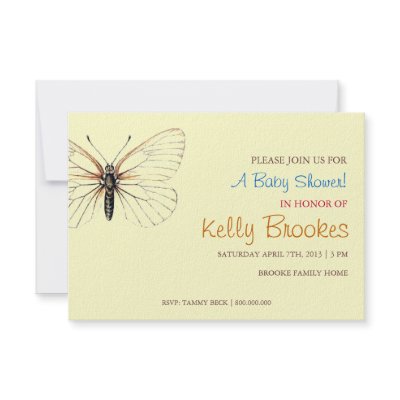 Baby Shower Invite | Butterfly by PaperMintStudios