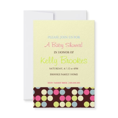 Baby Shower Invite | Dots |owb by PaperMintStudios