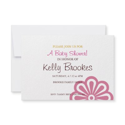 Baby Shower Invite | Flowered |pnk by PaperMintStudios