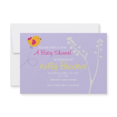 Baby Shower Invite | Love's Bird |lv by PaperMintStudios