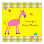 Baby Shower Invite with Cute Cartoon Horse