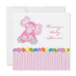 Baby Shower Invite with Cute Elephant