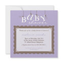 BABY SHOWER INVITES :: baby letters 9SQ invitation