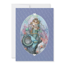 Baby Shower Invites Invitations Mermaid and Baby