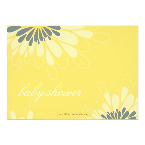 BABY SHOWER INVITES :: modern bloom 2L
