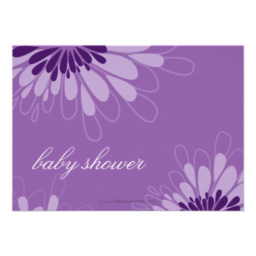 BABY SHOWER INVITES :: modern bloom 7L