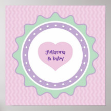 Baby Shower Keepsake Poster for Guest Autographs