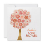 Baby Shower Orange Blossom Tree Custom Invitation