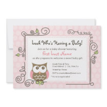 Baby Shower Owl Invite