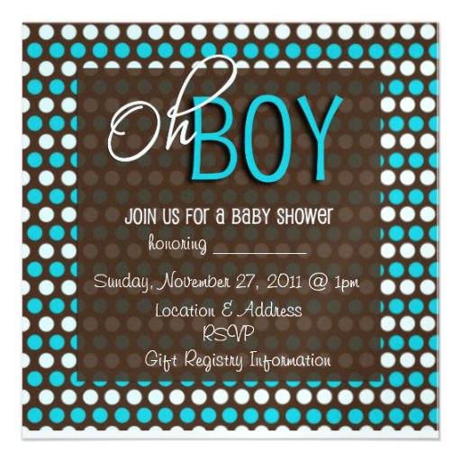 Baby Shower Personalized Announcement