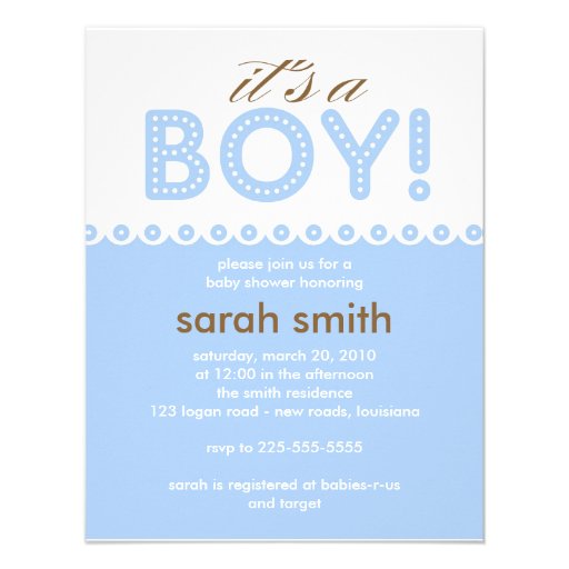 Baby Shower Personalized Invitation