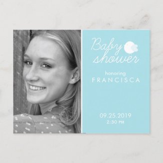 Baby Shower Photo Invitations Postcards for Boy