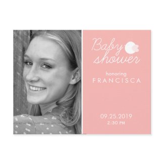 Baby Shower Photo Invitations with Bird Postcards zazzle_postcard