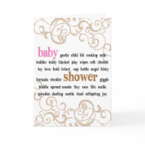 Baby Shower Pink cards