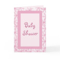 baby shower pink n purple - Customized cards