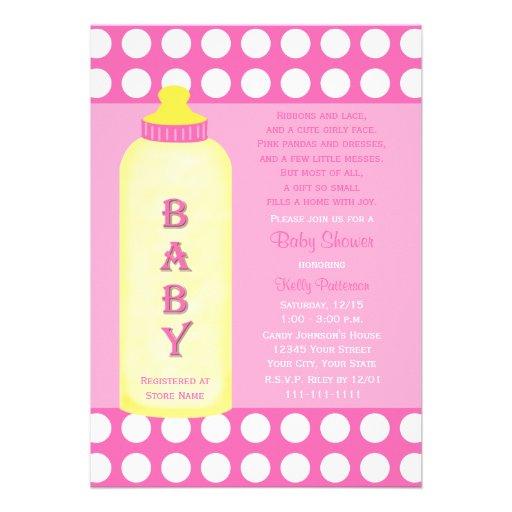 cute baby shower poem invitation features an adorable baby shower poem ...