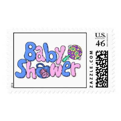 Baby Shower Postage Stamp by babyshowergalore