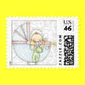 Baby Shower Postage Stamp -sm