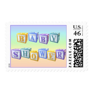 Baby Shower postage stamps stamp