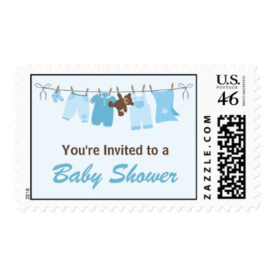 Baby Shower Postage Stamps