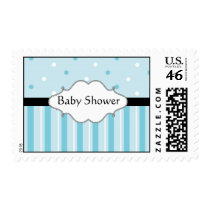 Baby Shower Postage Stamps Blue