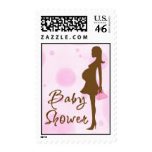 Baby Shower Pregnant Girl Postage