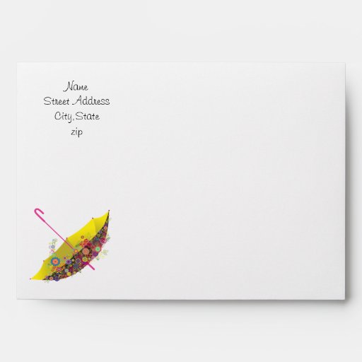 Baby Shower Raining Babies Envelope Zazzle