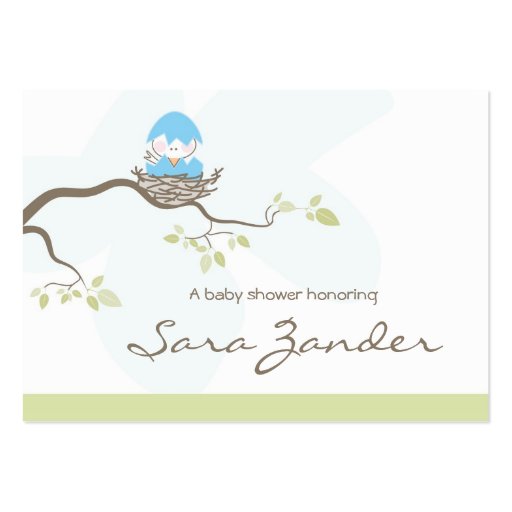 Baby Shower RSVP Card Business Card Templates (front side)