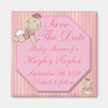 Baby Shower Save The Date Magnet