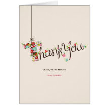 Baby Shower Spring Flowers T Thank You Note Card