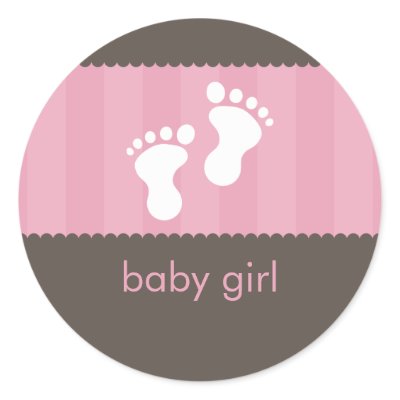 BABY SHOWER STICKER: : happy feet 1