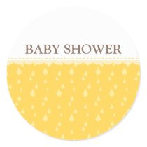BABY SHOWER STICKER :: rain drops 10