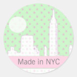 Baby Shower stickers - NYC theme