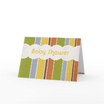 Baby Shower - Stripes cards by bubblegumdesigns Baby Shower - Stripes cards