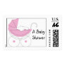 Baby Shower Stroller Postage Stamp