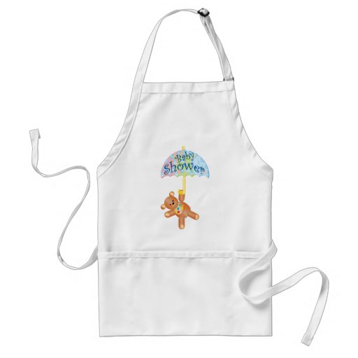 Baby Shower Teddy Bear Aprons