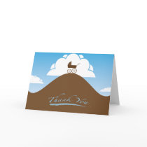 Baby Shower thank you blue cards by ChesterVonFluffy Baby Shower thank you blue cards