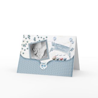 Baby shower Thank you card card