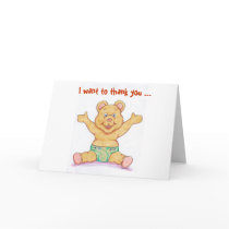 Baby Shower Thank You Card by christymurphy123 Baby Shower Thank You Card