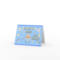 Baby shower Thank you card goo goo ga ga