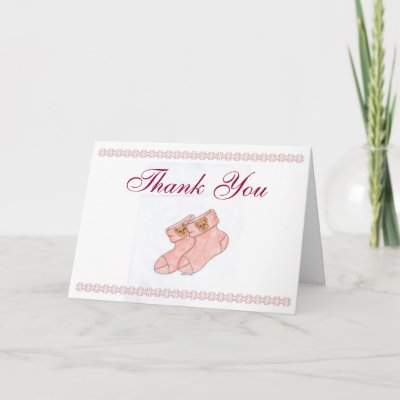 thank you gifts for baby shower. Baby Shower Thank You Card w/
