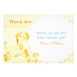 Baby Shower Thank You Flat Cards: Safari Giraffes Announcements
