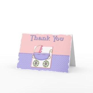Baby Shower Thank You Note card