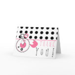 Baby Shower Thank You - Polka Dot & Diaper Pin cards