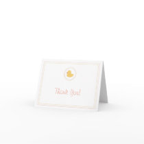 Baby Shower Thank You - Rubber Ducky Card