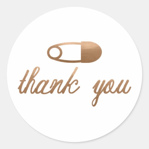 BABY SHOWER THANK YOU STICKER'S | Zazzle