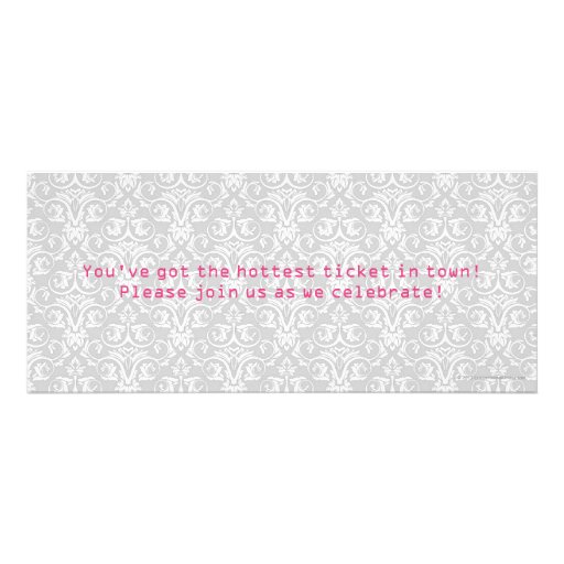 Baby Shower Ticket Invitations, Girl